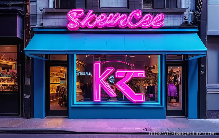 한글과 길거리 간판 디자인 - **Cozy Korean Cafe with Minimalist & Neon Aesthetics:**
    "A charming and inviting Korean cafe ext...