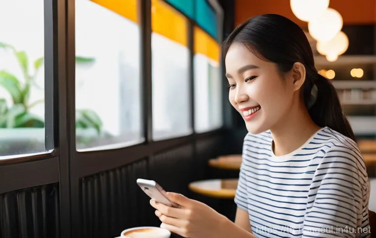 한글과 웹사이트 디자인 - **Prompt 1: Seamless Mobile Experience for a Thai User**
    "A candid, medium shot of a young Thai ...